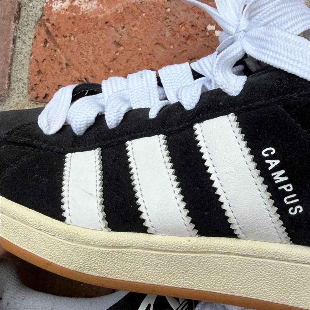 adidas Originals Campus sneakers in black and white. Men size 11 - Picture 9 of 15